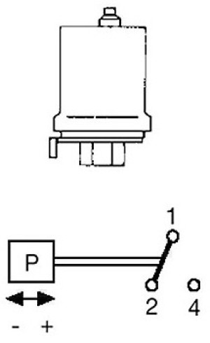 Grundfos Druckschalter FF 4 32, 2 32 bar, 1 pol. o &Uuml;berstromr.