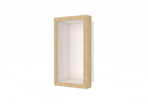 ESS Wandnische W-BOX Niche Creme Rahmen, oak - walnuss, 150x300x100