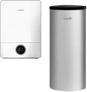 Junkers Bosch Systempaket Condens 9000iW GCWE35, GC9000iW 20E, 19 kW, wei&szlig;