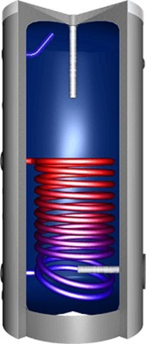 Brauchwasserspeicher ERSS emailliert, silber, 1 W&auml;rmetauscher