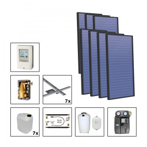 Solarbayer Plus AL Solarpaket 7 - Ziegel Fl&auml;che m2: Brutto 20,02 / Apertur 18,84