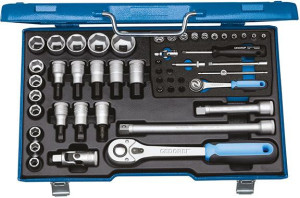 Steckschl&uuml;ssel-Satz 19V20U-10 1/4" und 1/2" 50-teilig Gedore