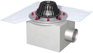 ACO Flachdachablauf Spin DN 70 1 tlg. 1,5Grad ohne Dichtungsbahn