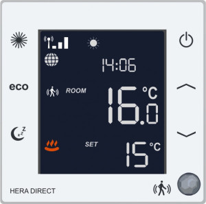blossom-ic Hera Direct Raumthermostat f&uuml;r FBH-Stellantriebe NC und NO