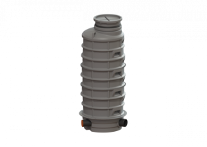 KESSEL R&uuml;ckstauschacht LW 1000 Zulauf DN 150, Auslauf DN 200, 2680 mm