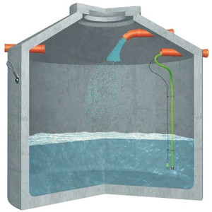 ewuaqua iWater iBlock Pro 5600 Klasse A Regenspeicher aus Beton