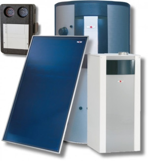 Wolf Sonnenpaket &Ouml;lbrennwert COB-2-20 6x Kollektor F3-1, 2 MK, BSP-1000