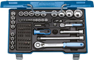 Steckschl&uuml;ssel-Satz 19V20U-20 1/4" und 1/2" 81-teilig Gedore