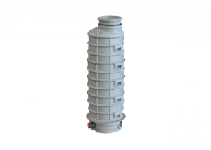 KESSEL R&uuml;ckstauschacht LW 1000 Zulauf DN 150, Auslauf DN 150, 3180 mm