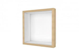 ESS Wandnische W-BOX Niche Wei&szlig; Rahmen, oak - walnuss, 300x300x100