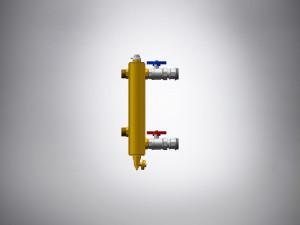 EMPUR Thermoweiche 5/4" mit Kugelh&auml;hnen f&uuml;r EMPUR Verteiler HKV-G