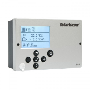 Solarbayer Heizungsregler D10 witterungsgef&uuml;hrt mit digitalem Display