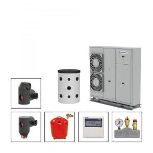 W&auml;rmepumpenpaket WP11-P100 bestehend aus: