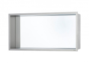 ESS Wandnische BOX 10 mit Spiegel Edelstahl geb&uuml;rstet, 60x30x7 cm