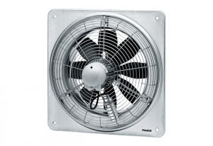 MAICO Axial-Wandventilator EZQ 45/6 B quadrat. Wandplatte, Wec