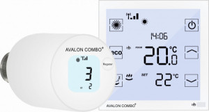 blossom-ic Avalon Combo hydr. Abgleich Raumthermostat Heizk&ouml;rperstell.