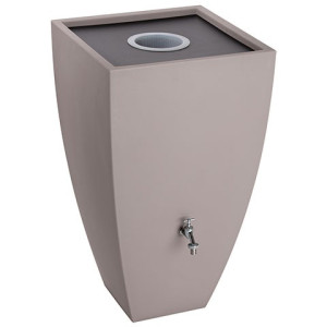 ewuaqua iWater Modena 200 l taupe PE-Regenwassersp. mit integr. Filter