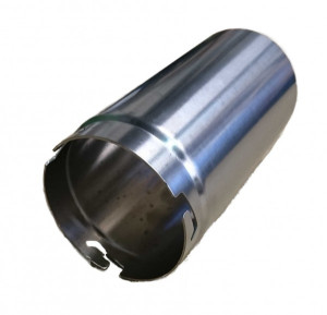 Intercal Flammenrohr D 80 x 1 x 160 mm eingezogen auf D 76,6 mm MB 800