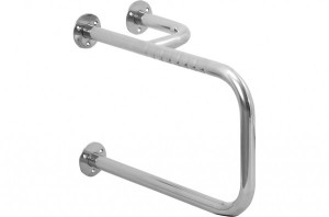 AS Waschtisch-St&uuml;tzgriff Edelsta. 1.4301 500x300mm m. seitlichem St&uuml;tzrohr, l...