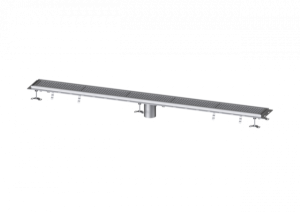 KESSEL Kastenrinne Ferrofix m. Fliesenanschlusswinkel, 200 x 2550 mm