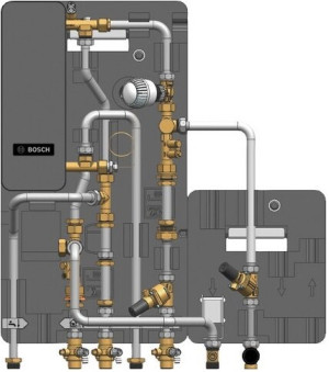 Junkers Bosch Wohnungsstation Flow F7000 35 IS (DDR), 40 kW, ohne Geh&auml;use