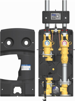 PAW HeatBloC MC46 DN 40 3-Wege H-Mischer MCom 3.4, Motor SR10 GF UPMXL GEO 32...
