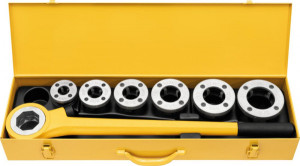 eva Set R 1/2 -3/4 -1- 1 1/4-1 1/2-2 Hand-Gewindeschneidkluppeim Stahlblechka...