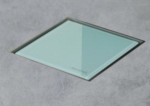 ESS Bodenabl&auml;ufe Aqua Jewels Quattro Glas Gr&uuml;n, 20x20 cm, Swh. 30/35/50