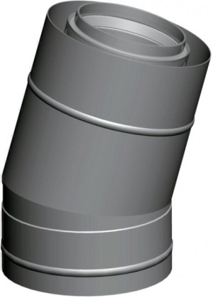 Wolf Bogen a Edelstahl/Polypropylen DN 160/225 90 G