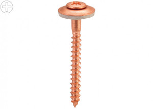 AS Spenglerschrauben CU 4.5 x 130 mm Platte 15 mm, mit Kreuzschlitz DIN 7995