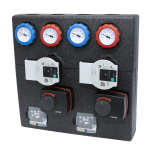 ESBE Doppelpumpengruppe DAA111 DN20, gemischt/gemischt, 3-Pkt. ARA661