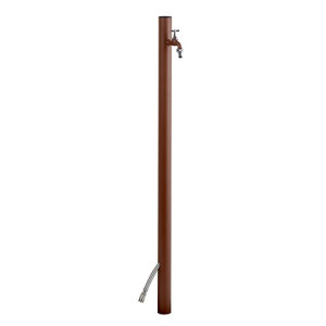 ewuaqua iWater Aquapoint Loop braun Wasserzapfst. als Gartenstele, Alu