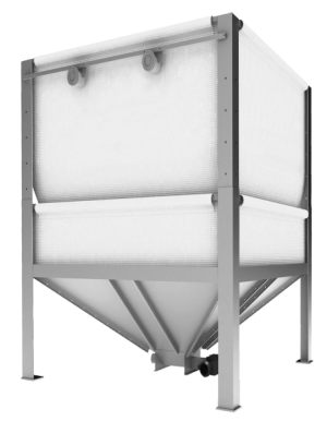 ETAbox 12 Speed Pelletssilo 1200x1200mm Hoehe variabel 1800-2500mm 1,1-1,7 to