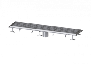 KESSEL Kastenrinne Ferrofix m. Fliesenanschlusswinkel, 300 x 1550 mm