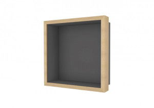 ESS Wandnische W-BOX Anthrazit Rahmen, oak - natural, 300x300x100