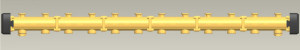 PAW Modulverteiler DN 20 6-fach F 1/2" x 1" AG/3/4" IG Iso Endkappen
