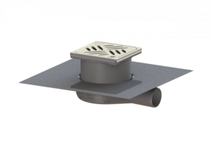 KESSEL Bodenablauf Der Ultraflache 54 DN 50, WaD, Designrost, L&amp;L, Megastop