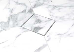 ESS PointDrain Aqua Jewels Quattro Stone Tile grate, 100x100, Swh. von 50 bis 25