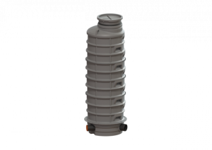 KESSEL R&uuml;ckstauschacht LW 1000 Zulauf DN 150, Auslauf DN 200, 3180 mm