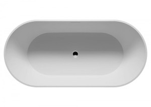 RIHO Badewanne Bilbao freistehend 170x80cm, 275 l, 135 kg wei&szlig;