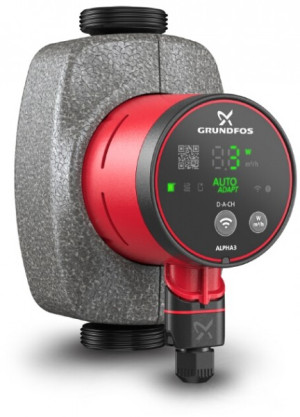 Grundfos Umw&auml;lzpumpe ALPHA3 elektr gereg. PN 10 180mm Typ 32 60 G 2"