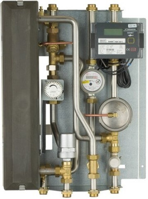 Junkers Bosch Wohnungsstation nickelgel&ouml;t WS V 50N 50 kW DDR b 1,5 m3/