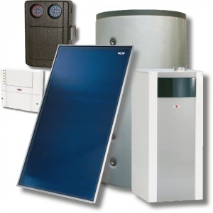 Wolf Sonnenpaket &Ouml;lbrennwert COB-2-29 2x Kollektor F3-1, 1 HK, SEM-2-300