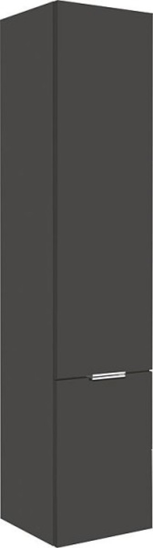 Hochschrank Serie MBF 2 T&uuml;ren anthrazitHgl. Anschlag links 350x1625x370mm
