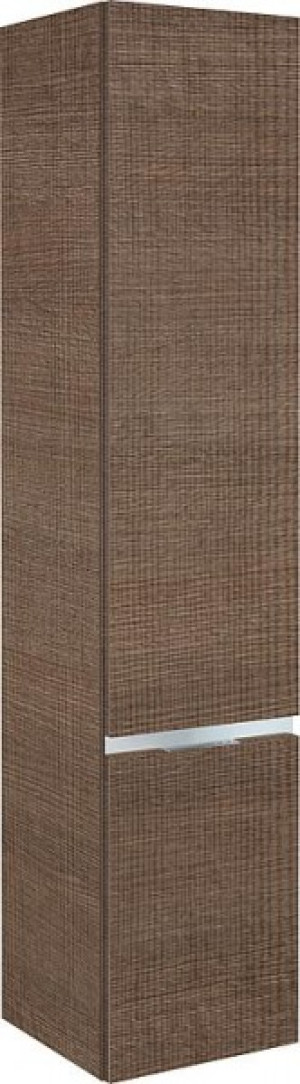 Hochschrank Serie MBH 2 T&uuml;ren Tranche braun Anschlag links 350x1655x370mm