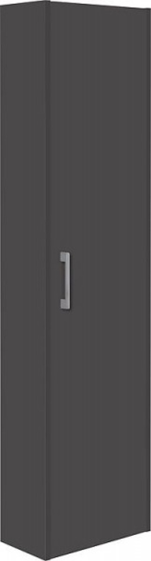 Hochschrank Serie MAA 1 T&uuml;re anthrazit matt Anschlag links 386x1500x206mm