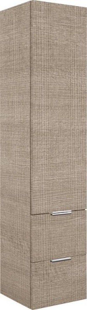 Hochschrank Serie MBF 1 T&uuml;re 2 Ausz. Tranche ecru Anschl. re. 350x1625x370mm