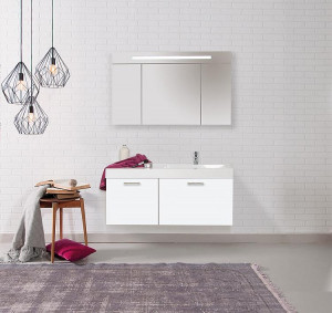 Badm&ouml;bel-Set EMPI Serie MAA wei&szlig; matt