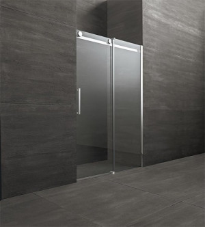 Nischent&uuml;r Fluida, 8 mm Stark 1175-1200x2000 mm, T&uuml;re links 1 Schwebeschieb.