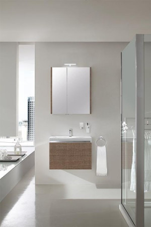 Badm&ouml;bel-Set EOLA Tranche braun 700mm 2Ausz&uuml;ge